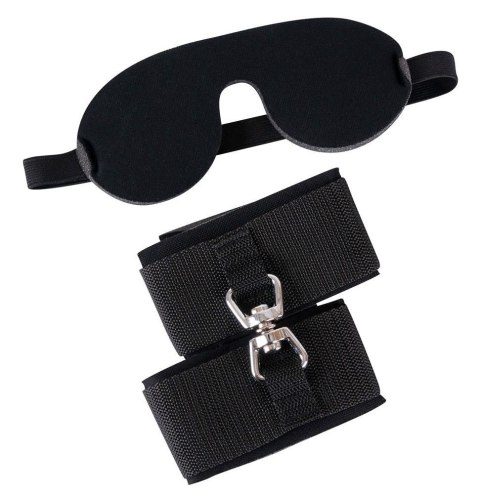 Mini zestaw BDSM kajdanki opaska na oczy bondage regulowane