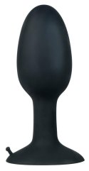 Wydrążony plug analny silikonowy obciążony 12cm