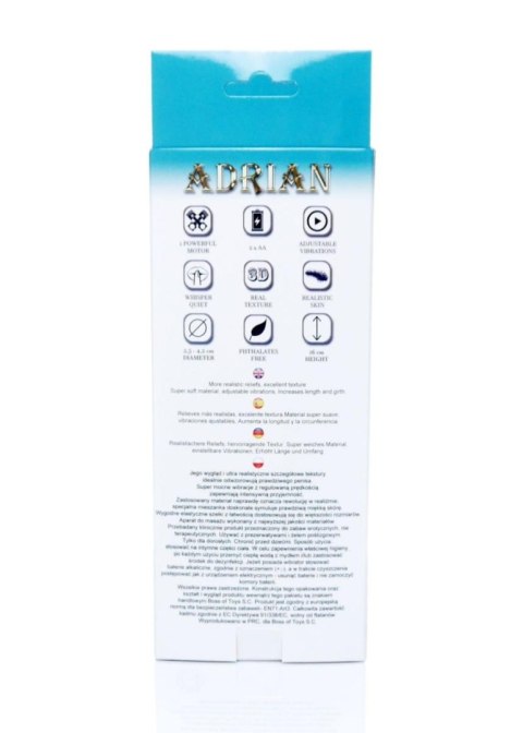 Strapon proteza penisa pusta dildo wibrator 16cm
