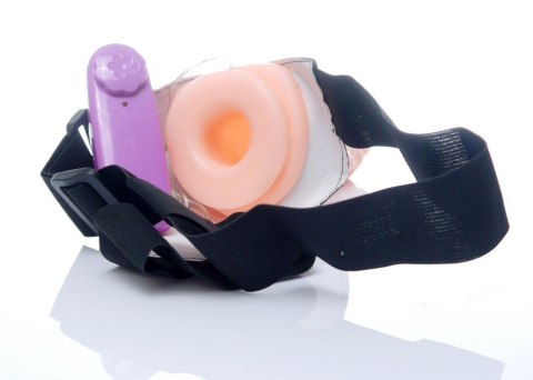 Strapon proteza penisa pusta dildo wibrator 16cm