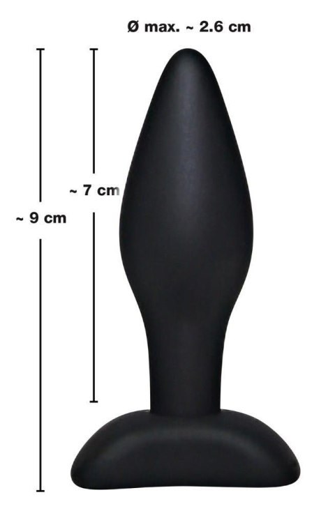 Korek Analny Plug 9 cm Silikonowy Mały Zgrabny Zatyczka
