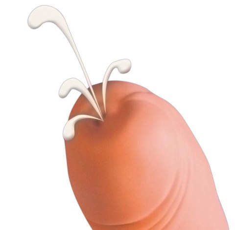 Penis z wytryskiem super realistyczne dildo 21cm