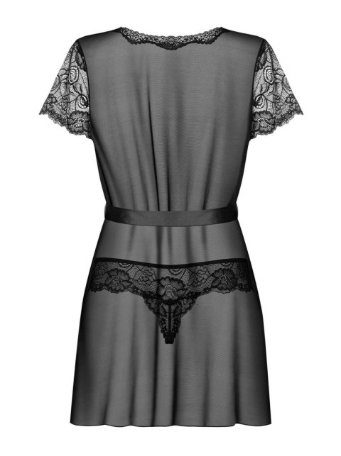 Zmysłowy szlafrok i stringi obsessive Alluria L/XL