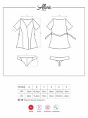 Zmysłowy szlafrok i stringi obsessive Alluria L/XL