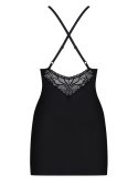 Komplet czarna koszulka sex stringi 828-che-1 l/xl