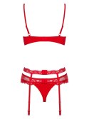 Komplet erotyczny pas stanik stringi obsessive s/m