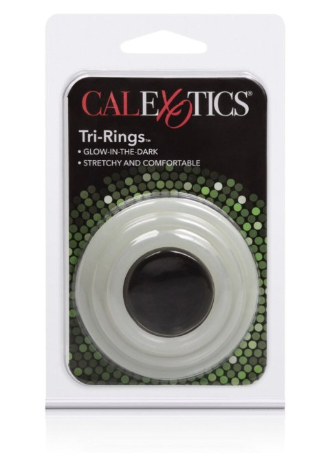 Pierścienie Erekcyjne TRI RINGS Świecące w Ciemności Silikon