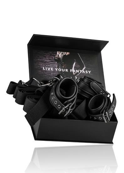 Zestaw pasów BDSM do łóżka regulowane kajdanki Bondage