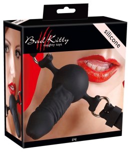 Knebel z silikonowym dildo bondage BDSM regulowany
