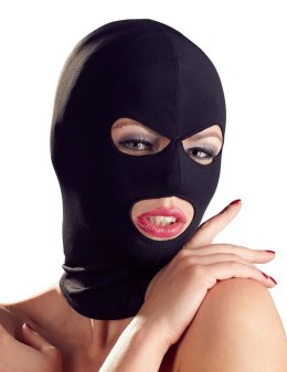 Maska na głowę BDSM otwory na oczy i usta czarna