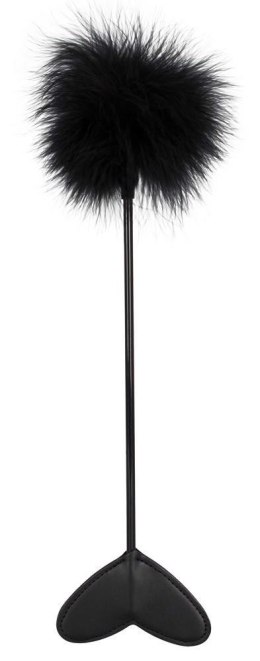 Piórko BDSM miotełka klapka 2w1 szpicruta serce 25 cm