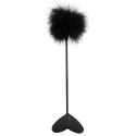 Piórko BDSM miotełka klapka 2w1 szpicruta serce 25 cm