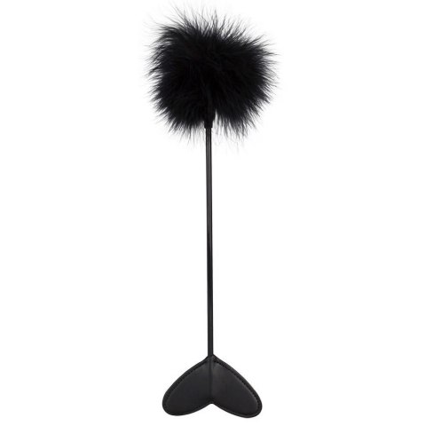 Piórko BDSM miotełka klapka 2w1 szpicruta serce 25 cm