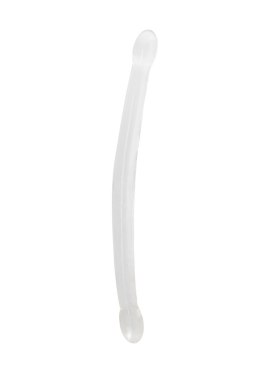 Podwójne silikonowe dildo gładkie długie 42 cm