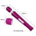 MASAŻER ŁECHTACZKI MAGIC WAND WIBRATOR 10 TRYBÓW USB SILIKONOWY