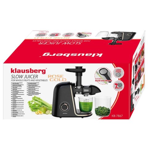 SOKOWIRÓWKA WYCISKARKA WOLNOOBROTOWA KLAUSBERG KB-7867