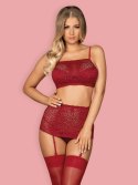 Biustonosz pas stringi sex komplet obsessive s/m