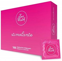 Prezerwatywy stymulujące wypustki 144 sztuk lateksowe