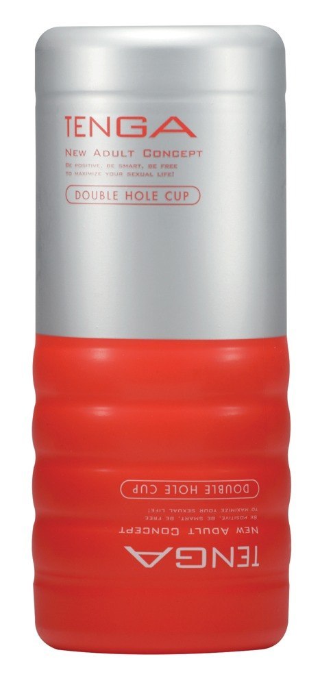 Masturbator Double Hole Cup 15 cm Podwójna Stymulacja Soft