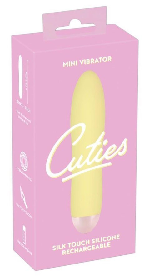 Smukły Żółty Mini Wibrator - Cuties