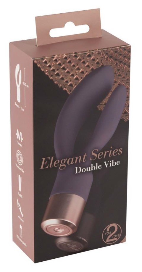 Wibrator królik Elegant Double Vibe USB silikonowy