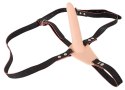 Wibrator strap-on uprząż paski 10 trybów 15cm sex