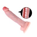 Duże realistyczne dildo 34 cm z przyssawką i wibracją TPR