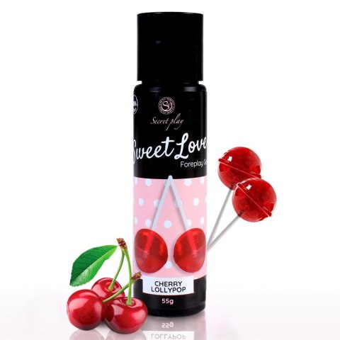 Secret Play Sweet Love Żel jadalny wiśniowy 60 ml Cherry Lollipop