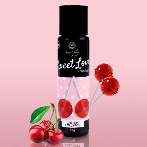 Secret Play Sweet Love Żel jadalny wiśniowy 60 ml Cherry Lollipop