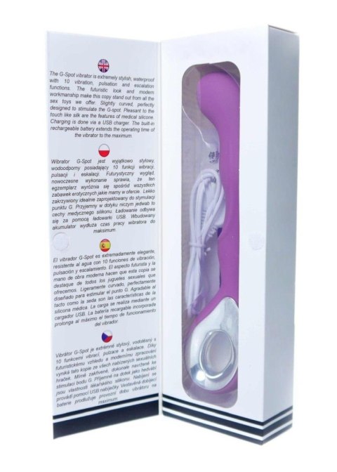 Wibrator do punktu g anatomiczny 20cm 10 trybów
