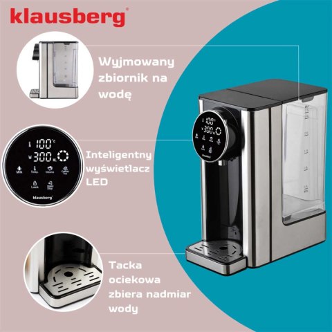 DYSPENSER DOZOWNIK GORĄCEJ WODY 2,7L KLAUSBERG KB-7880