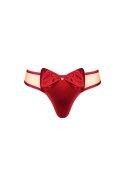 Erotyczne stringi z kokardą obsessive rubinesa lxl