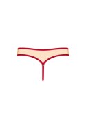 Erotyczne stringi z kokardą obsessive rubinesa lxl