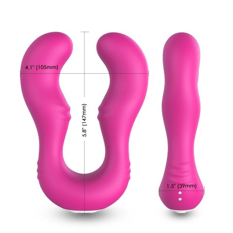 Podwójny wibrator lesbijski dla par 9 trybów 14cm
