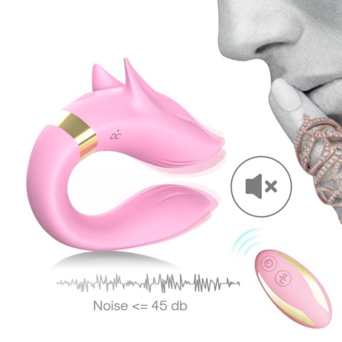 Wibrator Dla Par Punkt G Łechtaczka 9 Trybów USB Różowy