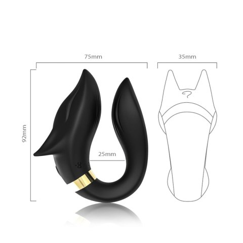 Wibrator Dla Par Punkt G Łechtaczka 9 Trybów USB Czarny