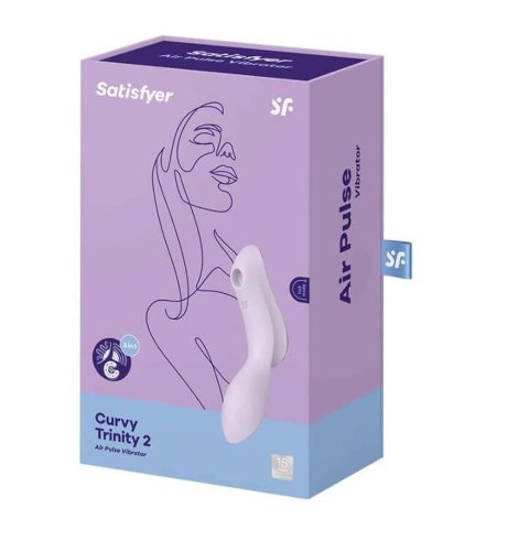 Satisfyer Curvy Trinity 2 Wibrator Punktu G Fale Ciśnienia IPX7