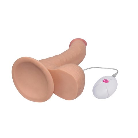 Erotyczne dildo gumowe z przyssawka i wibracjami