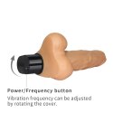 Wibrator z jądrami silikonowy realistyczny 20 cm