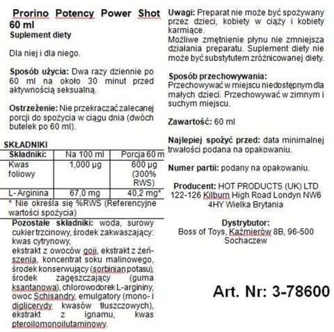 Krople na libido unisex 60ml wsparcie energii i witalności