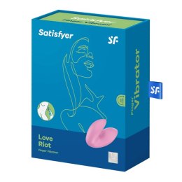 Satisfyer Love Riot Wibrator Na Palec Różowy 12 Trybów