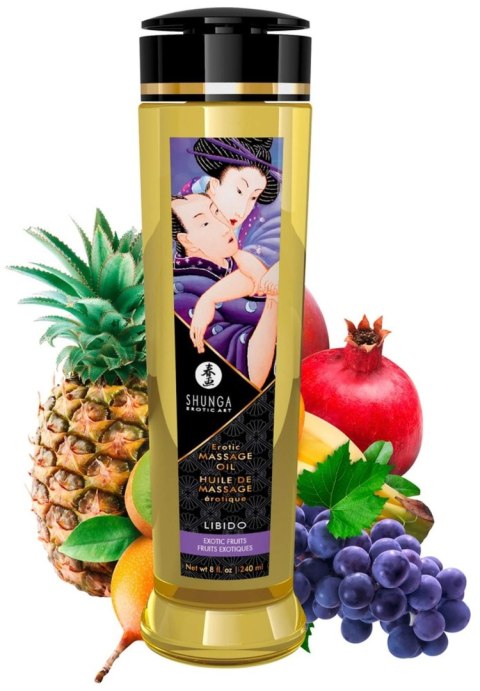 OLEJEK DO MASAŻU SHUNGA LIBIDO EXOTIC FRUITS 240ML OWOCE EGZOTYCZNE