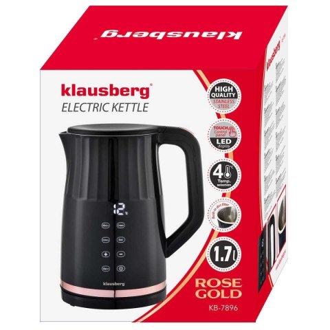 CZAJNIK ELEKTRYCZNY 1,7L KLAUSBERG KB-7895 LED REULACJA TEMPERATURY