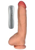 Dildo Z Cyberskóry 25 cm 7 Trybów Wibracji Przyssawka