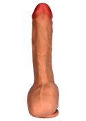 Dildo Z Cyberskóry 25 cm 7 Trybów Wibracji Przyssawka