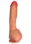 Dildo Z Cyberskóry 25 cm 7 Trybów Wibracji Przyssawka