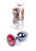 Sex plug korek analny stalowy z kryształem 2,7cm