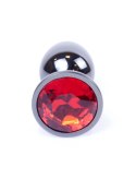 Sex plug korek analny stalowy z kryształem 2,7cm