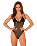 Obsessive Body Selinne czarne z fiszbinami i regulowanymi ramiączkami XS/S