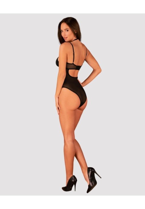 Obsessive Body Selinne czarne z fiszbinami i regulowanymi ramiączkami XS/S